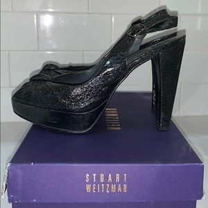Stuart Weitzman open toe high heel